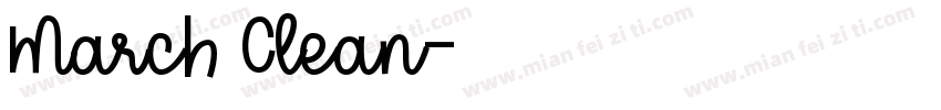 March Clean字体转换